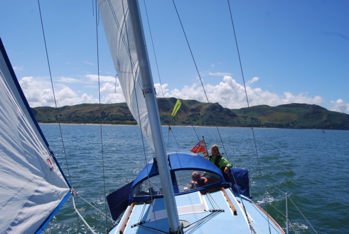 Sailing out in the bay