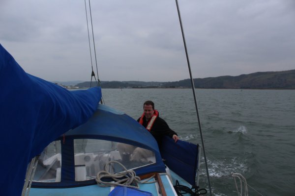 Sailing on Conwy bay