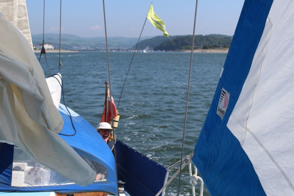 Heading out of Conwy channel