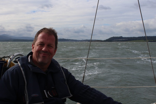 Sailing along the Anglesey coast