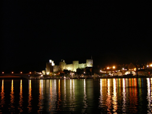 View from the pontoon at night