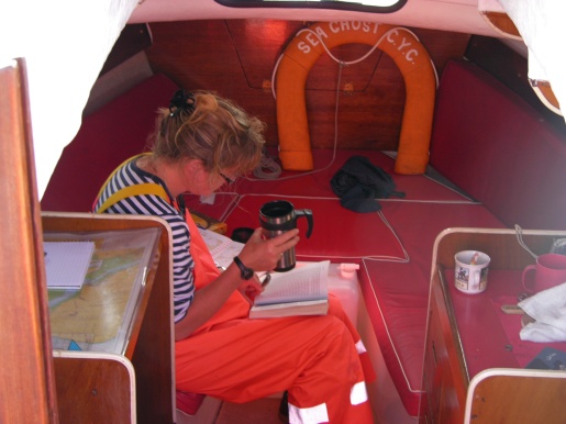The skipper at work