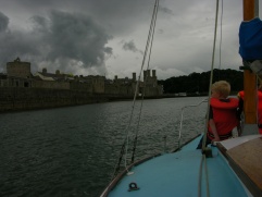Arriving in Caernarfon