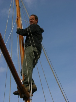 Work up in the mast