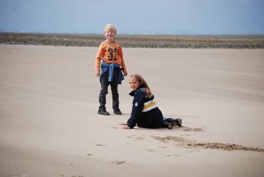 On the beach