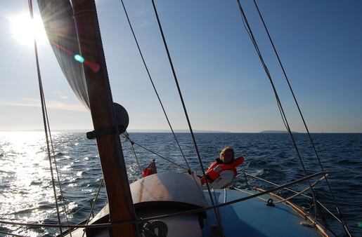 Sailing back