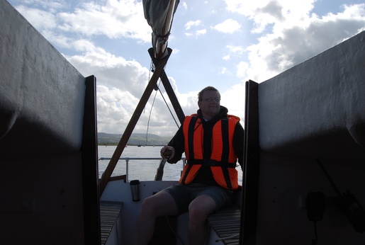 John at the helm