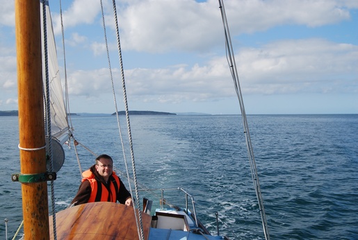 John with Puffin in the background