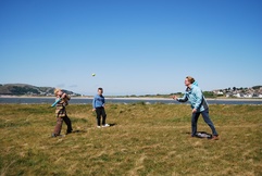 Timo in action playing rounders