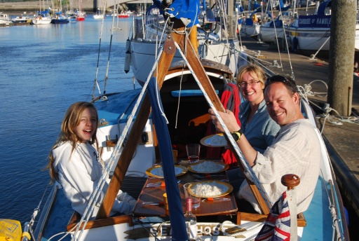 The meal served on the aft deck