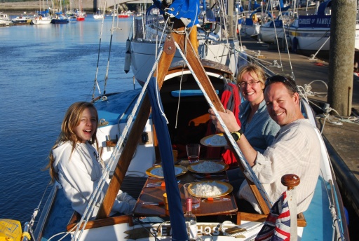 The meal served on the aft deck