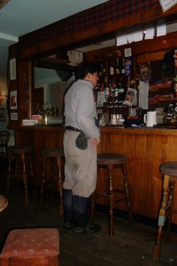 Tomoki ordering wine and whiskey
