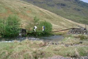 Carnoch suspension bridge