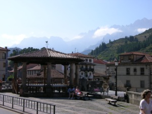 Potes with eastern Picos